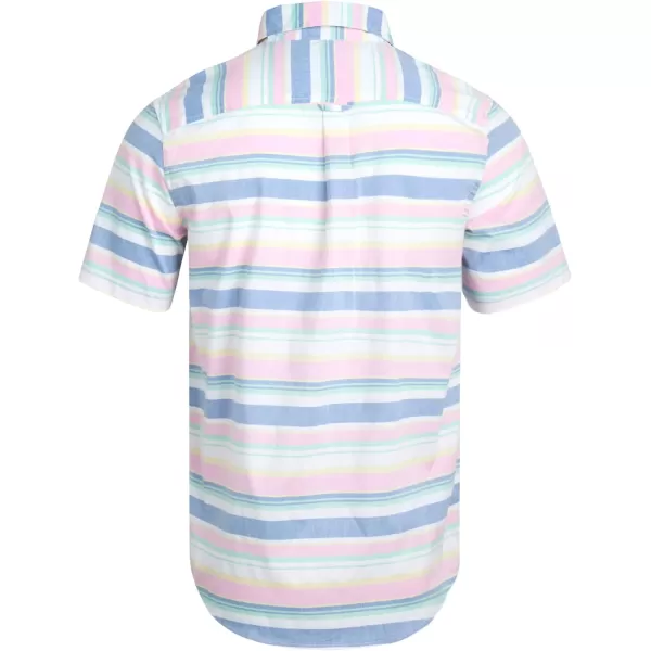 Chaps Men's Shirt - Classic Fit Short Sleeve Button Down Collared Shirt 