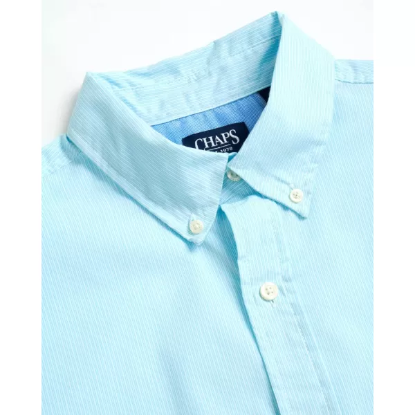 Chaps Men's Shirt - Classic Fit Short Sleeve Button Down Collared Shirt 