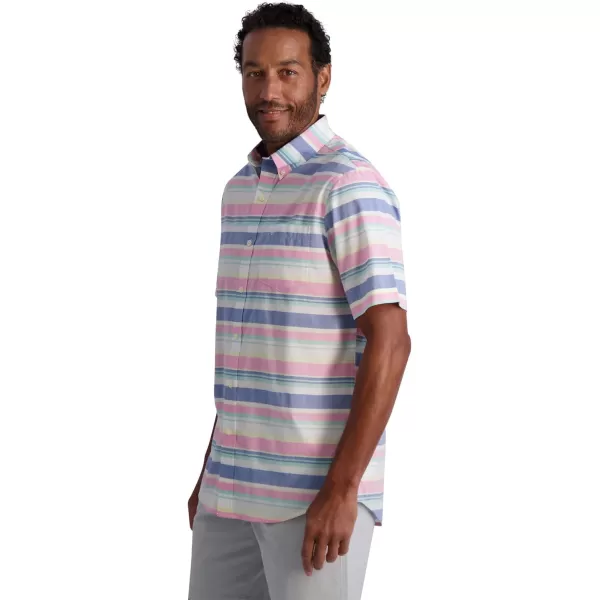 Chaps Men's Shirt - Classic Fit Short Sleeve Button Down Collared Shirt 
