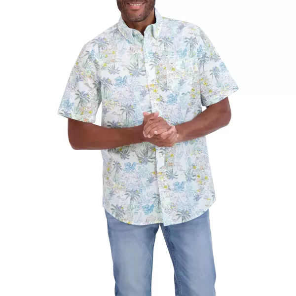 Chaps Men's Shirt - Classic Fit Short Sleeve Button Down Collared Shirt 