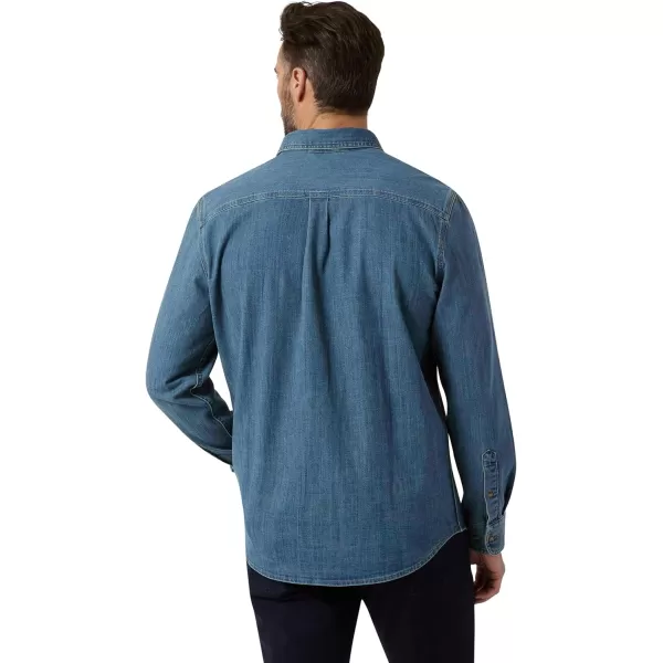 Chaps Men's Shirt - Comfort Stretch Button Down Denim Shirt - Casual Long Sleeve Collared Shirt for Men, M-XXL