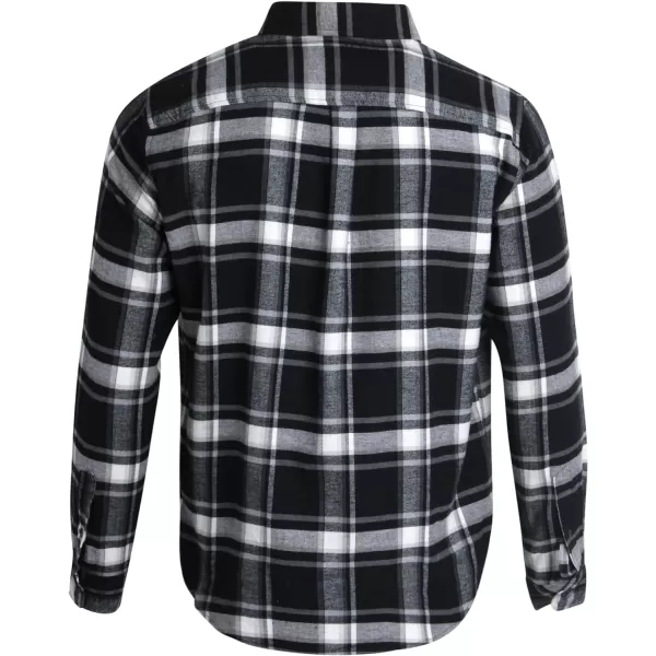 Chaps Men's Shirt - Comfort Stretch Button Down Flannel Shirt - Long Sleeve Heavyweight Plaid Shirt for Men 