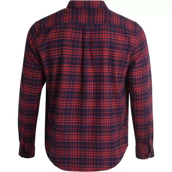 Chaps Men's Shirt - Comfort Stretch Button Down Flannel Shirt - Long Sleeve Heavyweight Plaid Shirt for Men 