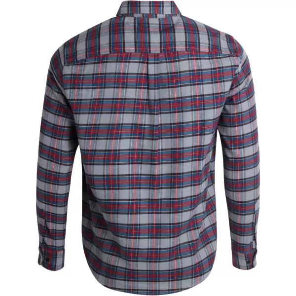 Chaps Men's Shirt - Comfort Stretch Button Down Flannel Shirt - Long Sleeve Heavyweight Plaid Shirt for Men 