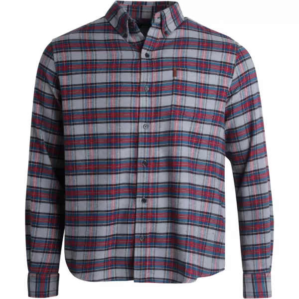 Chaps Men's Shirt - Comfort Stretch Button Down Flannel Shirt - Long Sleeve Heavyweight Plaid Shirt for Men 