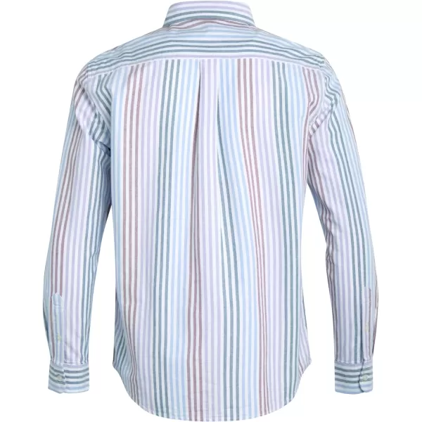 Chaps Men's Shirt - Relaxed Fit Comfort Stretch Button Down Oxford Shirt - Causal Long Sleeve Cotton Shirt for Men 
