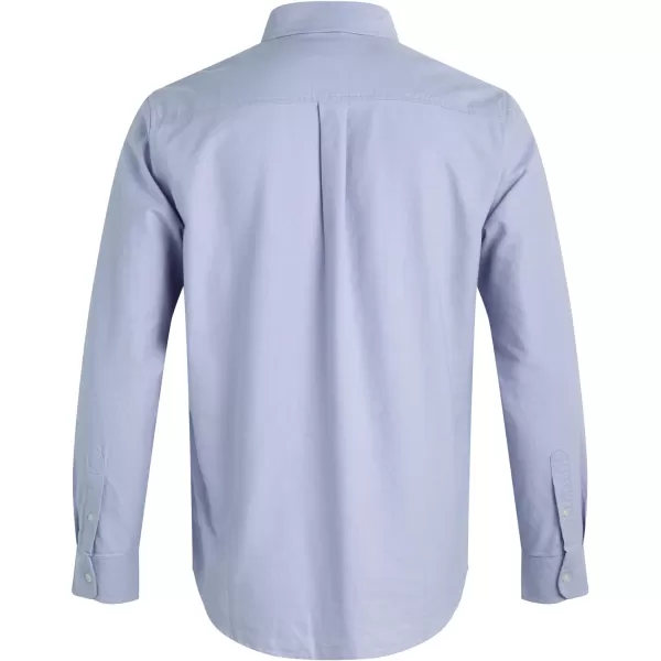 Chaps Men's Shirt - Relaxed Fit Comfort Stretch Button Down Oxford Shirt - Causal Long Sleeve Cotton Shirt for Men 