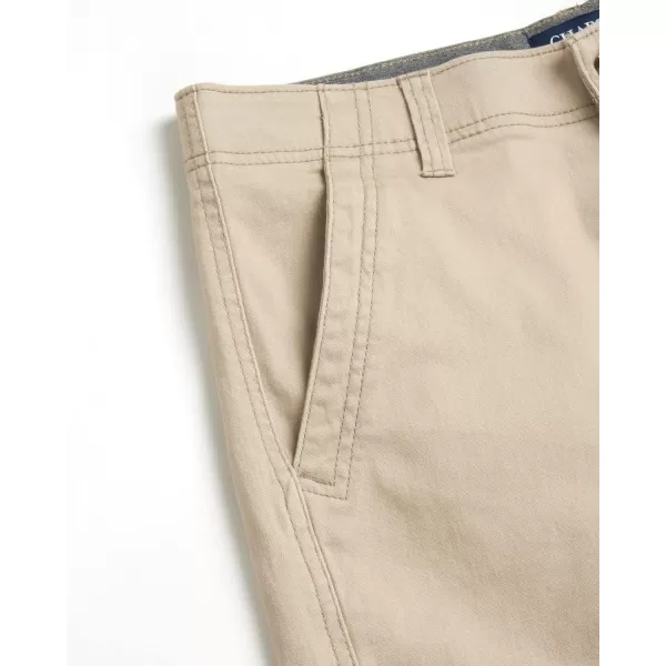 Chaps Men's Shorts - Classic Fit Khaki Shorts - Flat Front Above The Knee Shorts for Men 