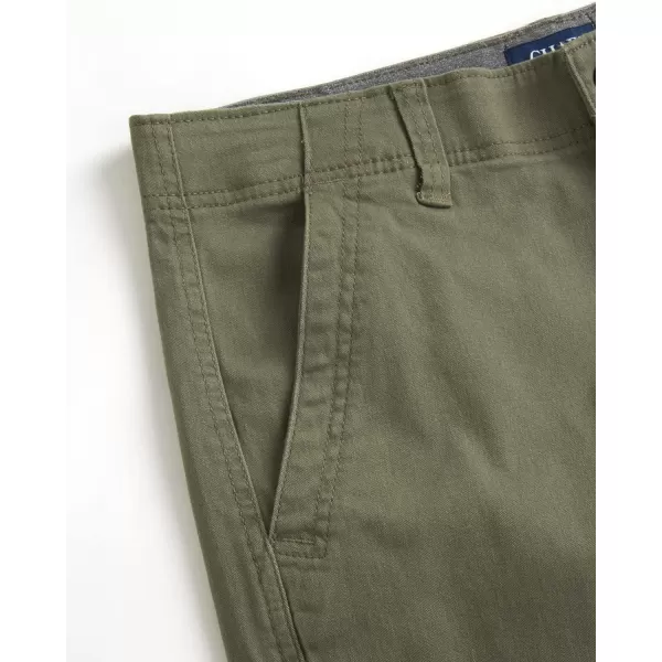 Chaps Men's Shorts - Classic Fit Khaki Shorts - Flat Front Above The Knee Shorts for Men 
