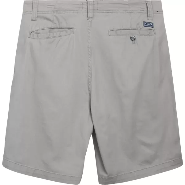 Chaps Men's Shorts - Classic Fit Khaki Shorts - Flat Front Above The Knee Shorts for Men 