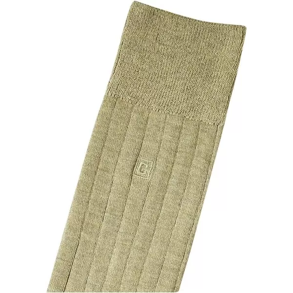 Chaps Men's Soft Touch True Rib Dress Crew Socks-3 Pair Pack-Modal Blend and Embroidered Detail
