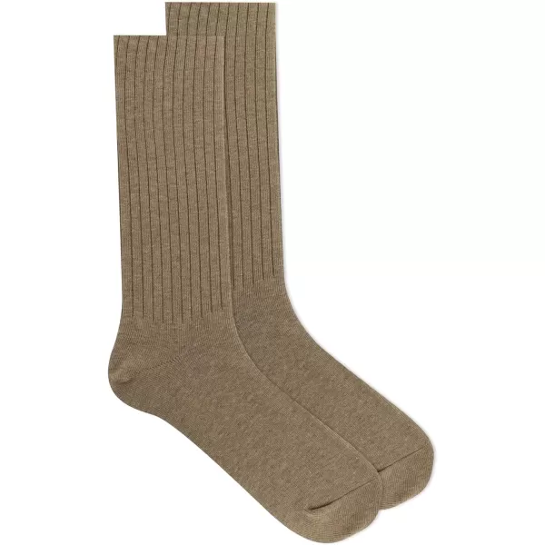 Chaps Men's Solid Color Casual True Rib Crew Socks-1 &amp; 3 Pairs-Cotton Comfort and Breathable Mesh