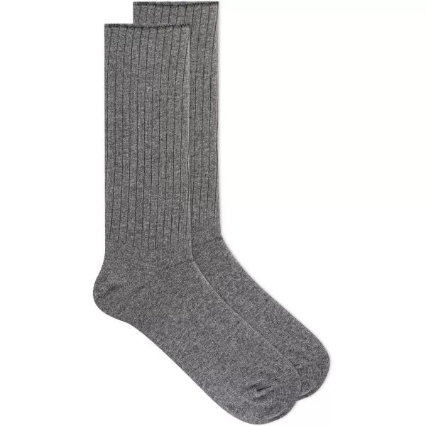 Chaps Men's Solid Color Casual True Rib Crew Socks-1 &amp; 3 Pairs-Cotton Comfort and Breathable Mesh