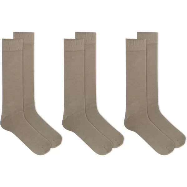 Chaps Men's Super Soft Dress Crew Socks-3 Pair Pack-Patterns and Textures