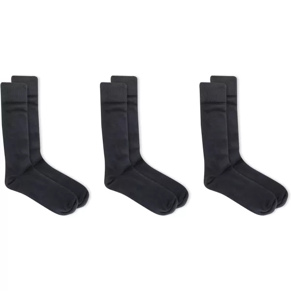 Chaps Men's Super Soft Dress Crew Socks-3 Pair Pack-Patterns and Textures