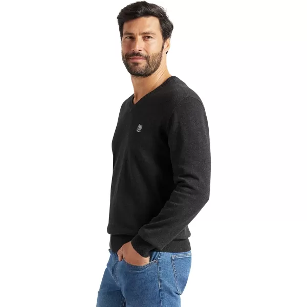 Chaps Men's Sweater - 100% Cotton Lightweight Long Sleeve V-Neck Pullover - Classic Fit Casual Sweater for Men 