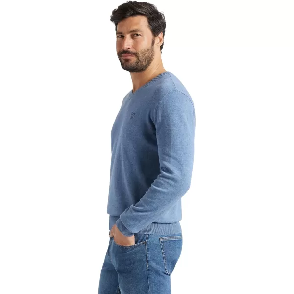 Chaps Men's Sweater - 100% Cotton Lightweight Long Sleeve V-Neck Pullover - Classic Fit Casual Sweater for Men 