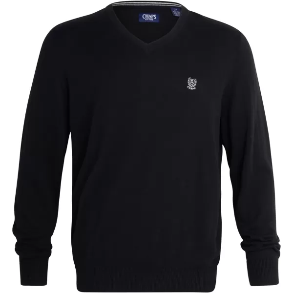 Chaps Men's Sweater - 100% Cotton Lightweight Long Sleeve V-Neck Pullover - Classic Fit Casual Sweater for Men 