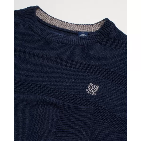 Chaps Men's Sweater - Heavyweight Classic Fit Cotton Crewneck Pullover Sweater for Men 