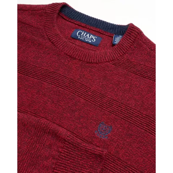 Chaps Men's Sweater - Heavyweight Classic Fit Cotton Crewneck Pullover Sweater for Men 