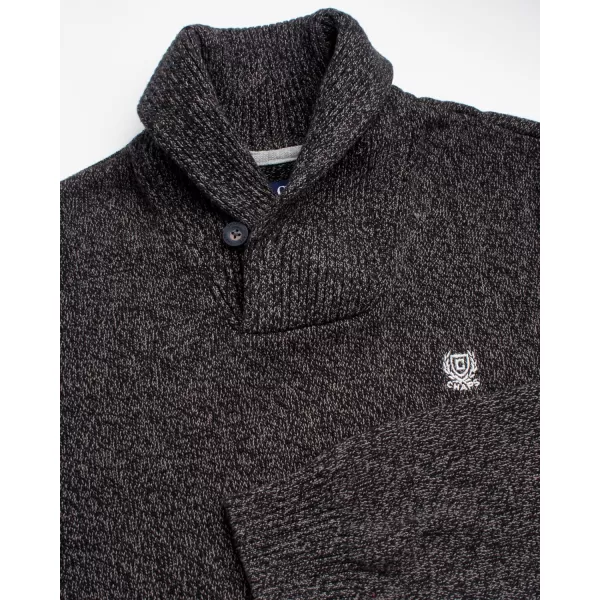 Chaps Men's Sweater – Midweight Cotton Pullover Sweater with Twist Shawl Collar 