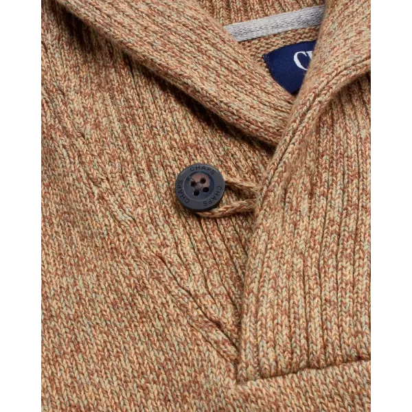 Chaps Men's Sweater – Midweight Cotton Pullover Sweater with Twist Shawl Collar 