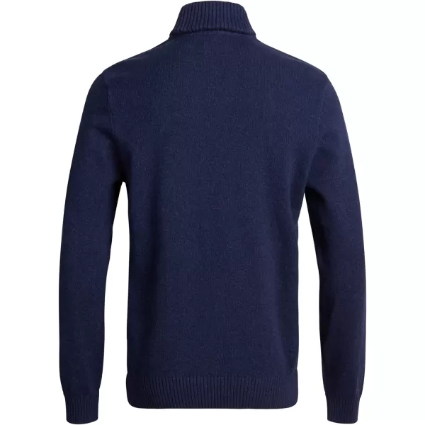 Chaps Men's Sweater – Midweight Cotton Pullover Sweater with Twist Shawl Collar 