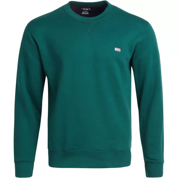 Chaps Men's Sweatshirt - Classic Fit Fleece Crewneck Pullover Sweatshirt for Men 