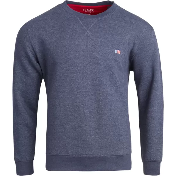 Chaps Men's Sweatshirt - Classic Fit Fleece Crewneck Pullover Sweatshirt for Men 
