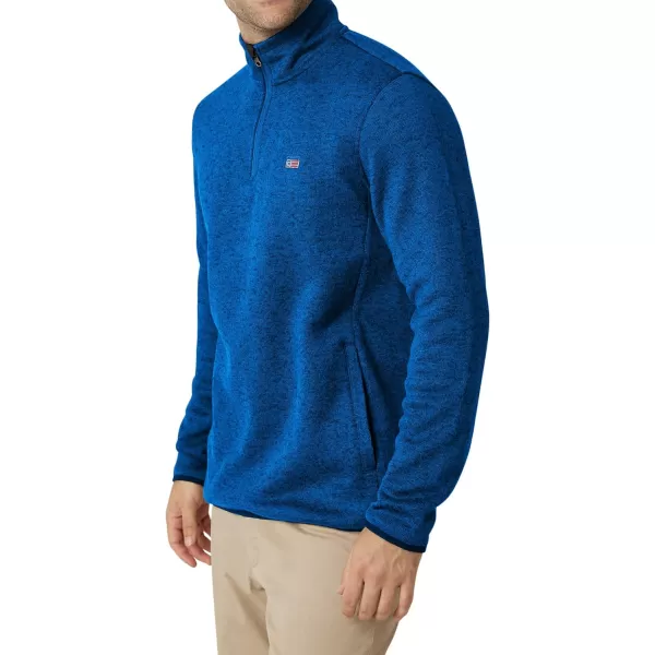 Chaps Men's Sweatshirt - Coastal Fleece Quarter Zip Pullover Sweatshirt for Men 