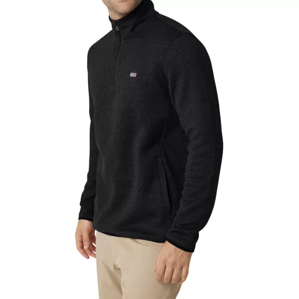 Chaps Men's Sweatshirt - Coastal Fleece Quarter Zip Pullover Sweatshirt for Men 
