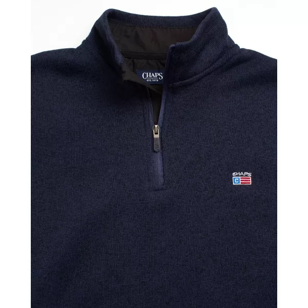 Chaps Men's Sweatshirt - Coastal Fleece Quarter Zip Pullover Sweatshirt for Men 