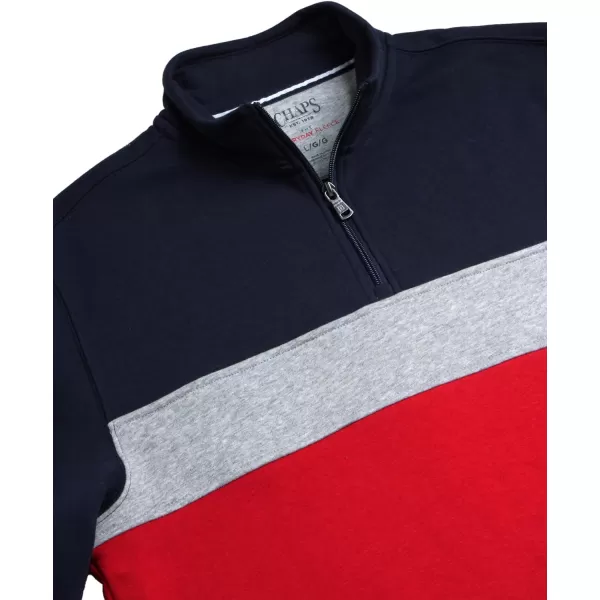 Chaps Men's Sweatshirt - Coastal Fleece Quarter Zip Pullover Sweatshirt for Men 