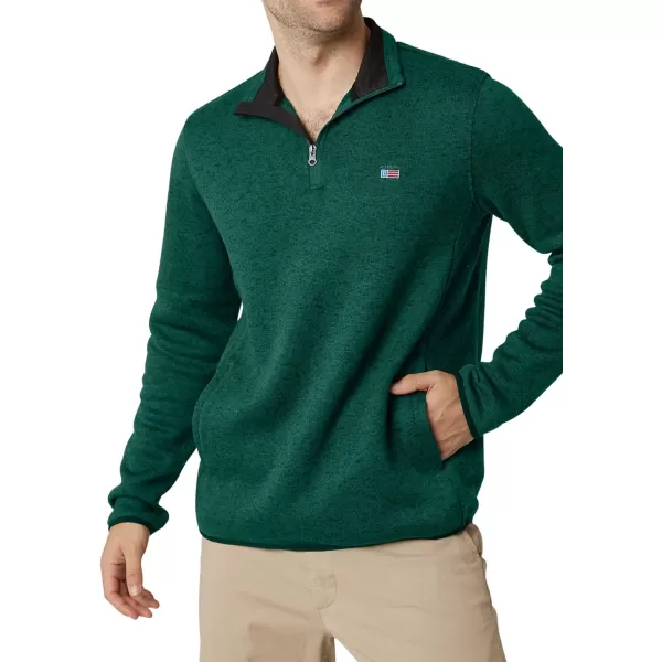 Chaps Men's Sweatshirt - Coastal Fleece Quarter Zip Pullover Sweatshirt for Men 