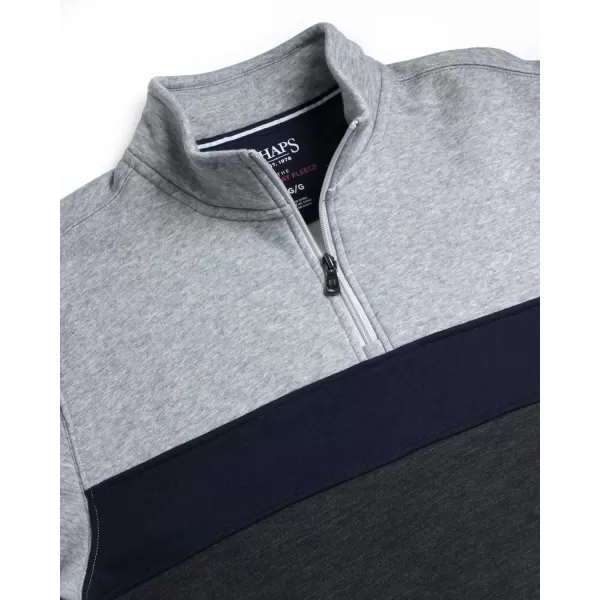 Chaps Men's Sweatshirt - Coastal Fleece Quarter Zip Pullover Sweatshirt for Men 