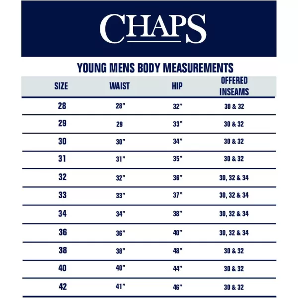 Chaps Men's Young Uniform Flat Front Twill Pant