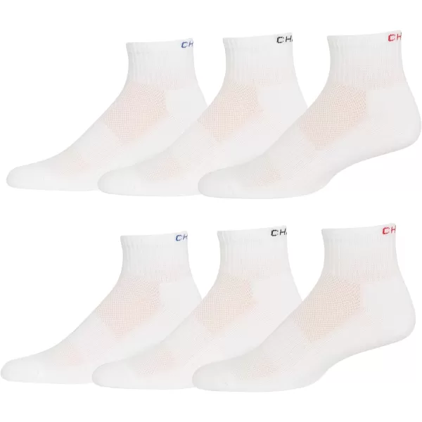Chaps Sport Cushioned Repreve Athletic Socks-6 Pair Pack-Breathable Front Mesh and Arch Support, Men's Shoe Size: 6-12