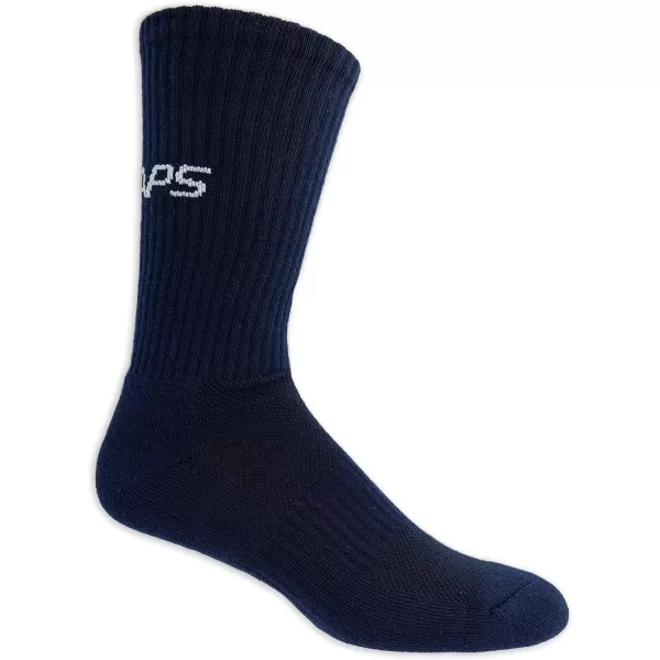 Chaps Sport Cushioned Repreve Athletic Socks-6 Pair Pack-Breathable Front Mesh and Arch Support, Men's Shoe Size: 6-12)