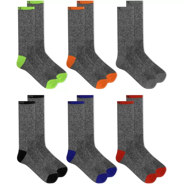 Chaps Sport Cushioned Repreve Athletic Socks-6 Pair Pack-Breathable Front Mesh and Arch Support, Men's Shoe Size: 6-12