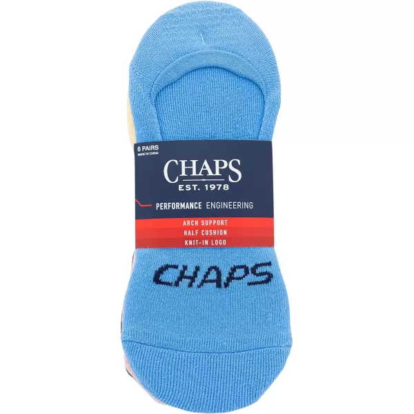 Chaps Sport Cushioned Repreve Athletic Socks-6 Pair Pack-Breathable Front Mesh and Arch Support, Men's Shoe Size: 6-12)