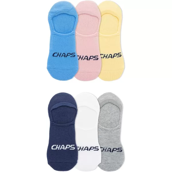 Chaps Sport Cushioned Repreve Athletic Socks-6 Pair Pack-Breathable Front Mesh and Arch Support, Men's Shoe Size: 6-12)