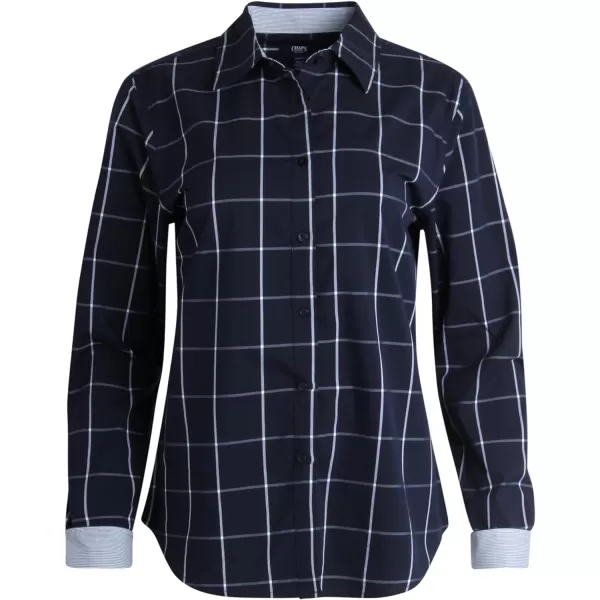 Chaps Women's Shirt - Classic Fit Button Down Long Sleeve Shirt - Wrinkle Resistant Casual Blouse for Women 