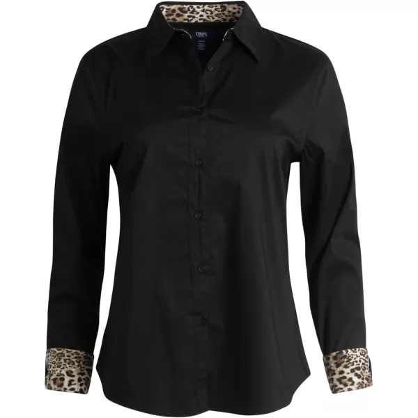 Chaps Women's Shirt - Classic Fit Button Down Long Sleeve Shirt - Wrinkle Resistant Casual Blouse for Women 