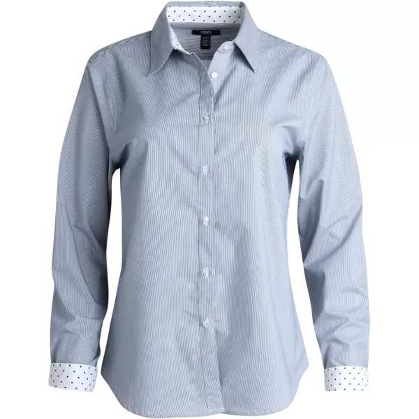 Chaps Women's Shirt - Classic Fit Button Down Long Sleeve Shirt - Wrinkle Resistant Casual Blouse for Women 