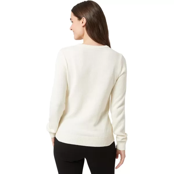 Chaps Women's Sweater - Cotton Cable Knit Pullover Sweater - Lightweight Casual Crewneck Ribbed Sweater 