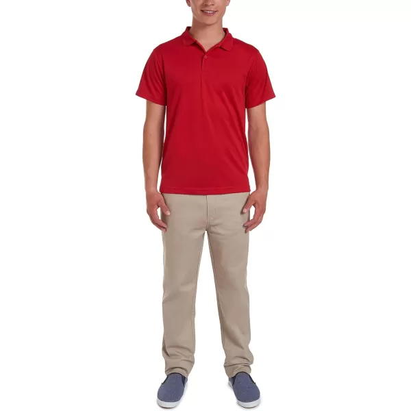Chaps Young Men's Uniform Short Sleeve Performance Polo