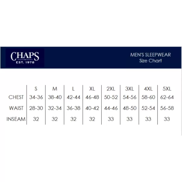 Chaps mens Poly-rayon Yarn-dye Woven Sleep Pant