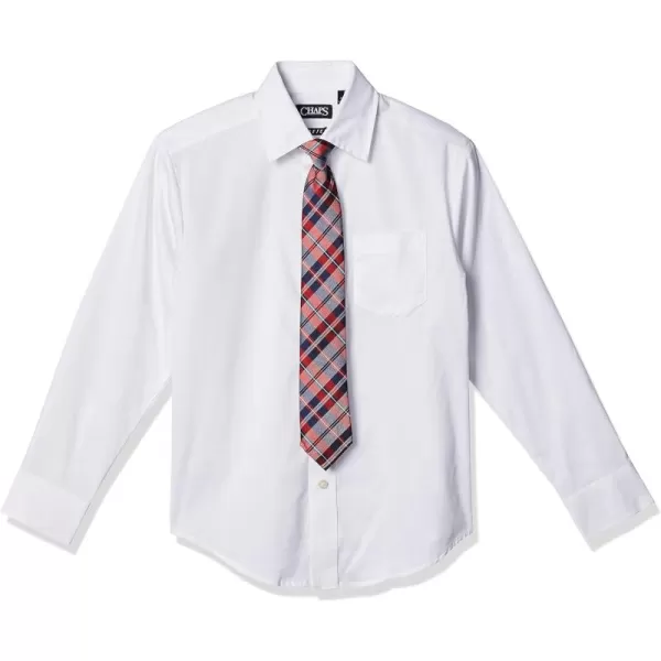 Chaps Boys' Long Sleeve Dress Shirt with Matching Tie