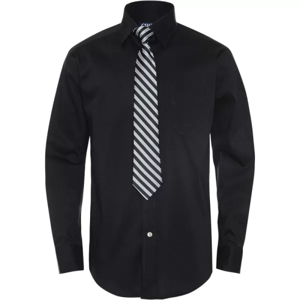 Chaps Boys' Long Sleeve Dress Shirt with Matching Tie