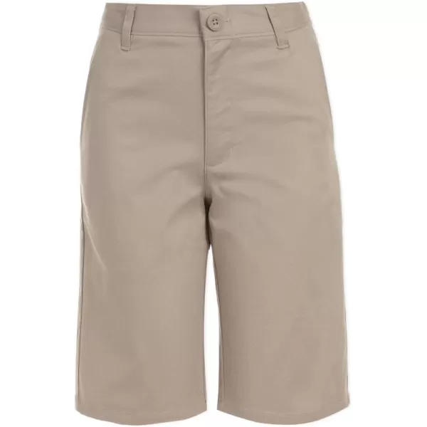 Chaps Boys' School Uniform Flat Front Twill Short